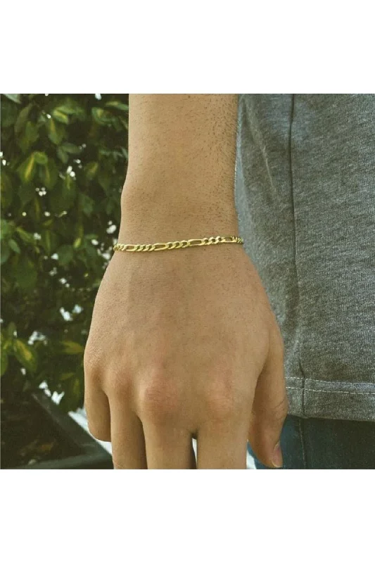 Minimalist Gold Bracelets-3mm Figaro Model 925 Sterling Silver Men's Bracelet Imprint 253882842 253882842-3mm