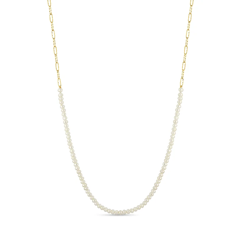 Silver Multi-layer Necklaces-Kiki Pearl Necklace