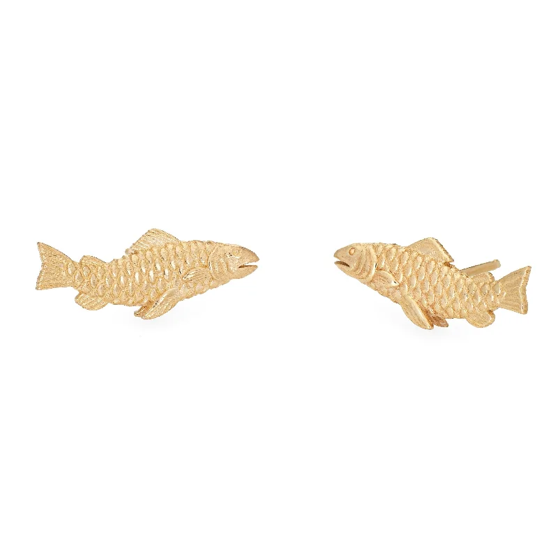 Bridal Stud Earrings-Les Petits Poissons Earrings