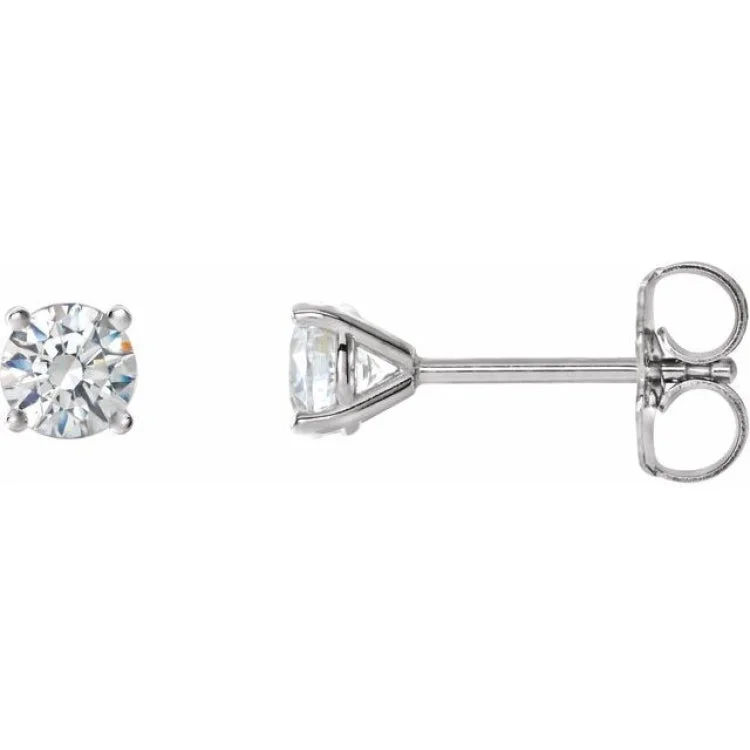 Holiday Earrings-14K White 1 1/2 CTW Natural Diamond Cocktail-Style Earrings