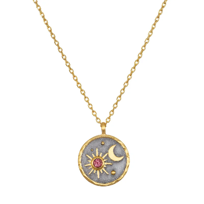 Three-layer Necklaces-Celestial Birthstone Necklace - October