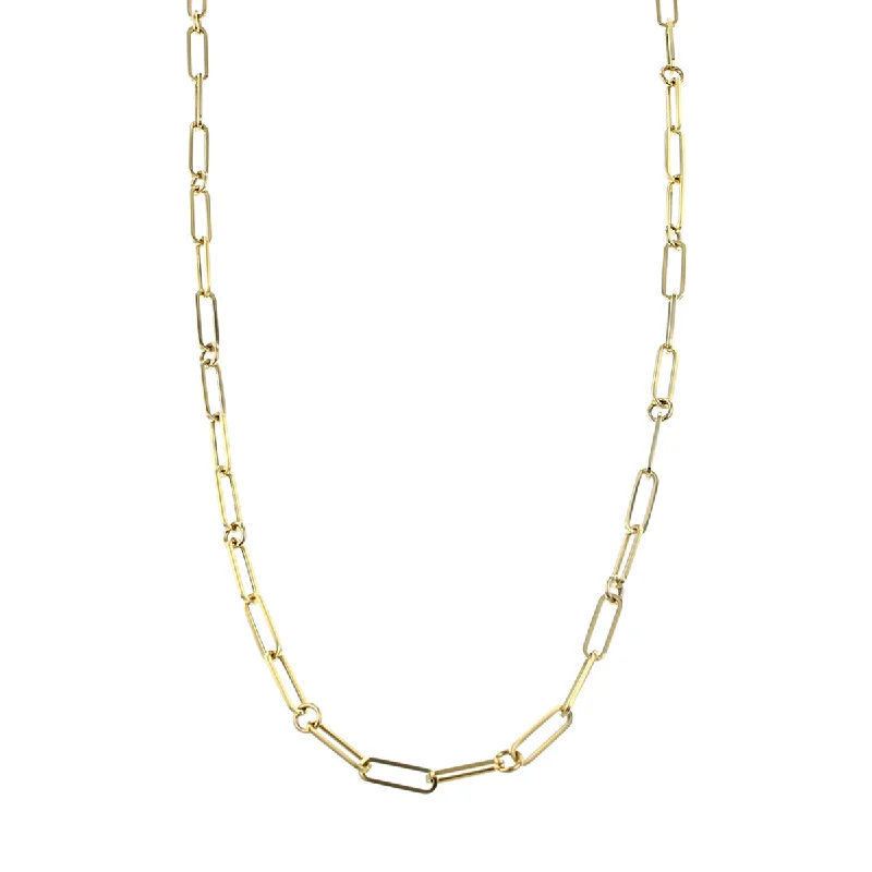 Silver Charm Necklaces-18K Gold Oro Classic Necklace