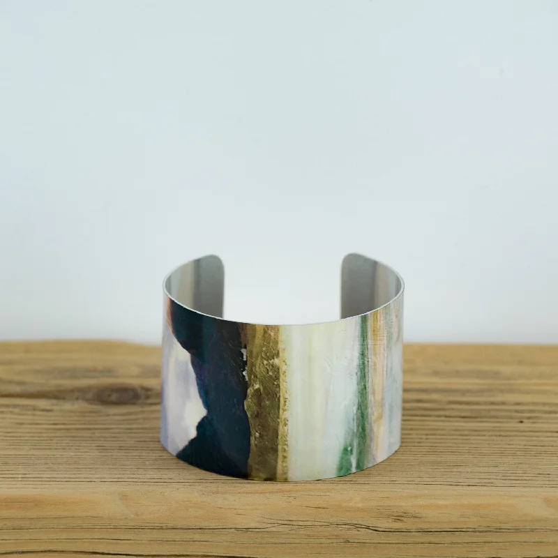 Fine Gold Bangles-Luskentyre, Isle of Harris Cuff Bangle