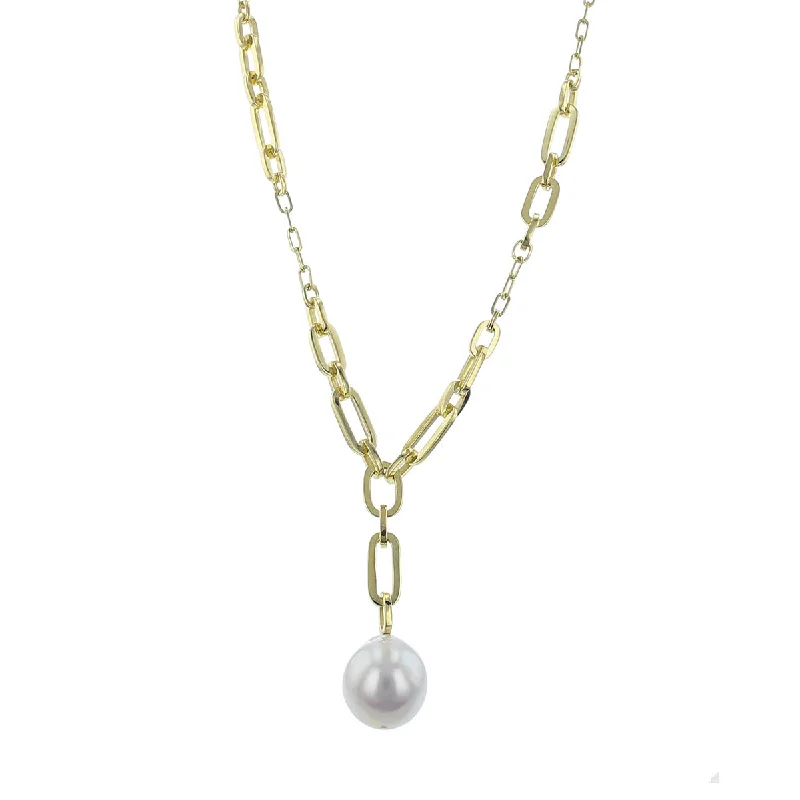 Chunky Gemstone Necklaces-Baroque South Sea Pearl Necklace