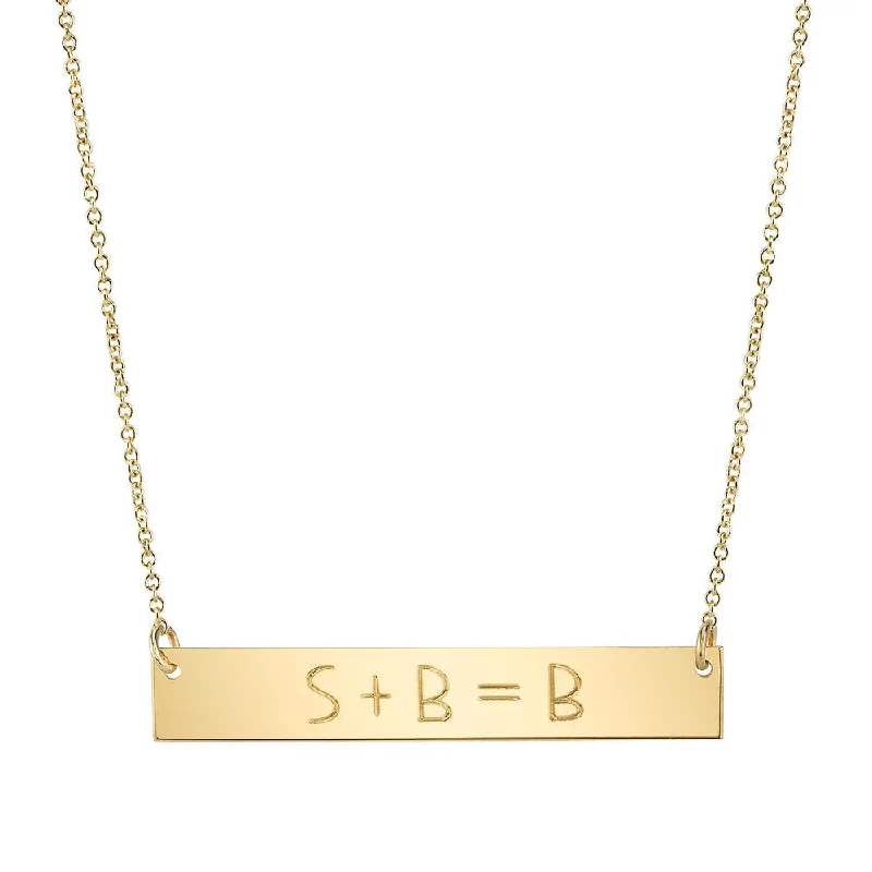 Chunky Necklaces-Equation Necklace