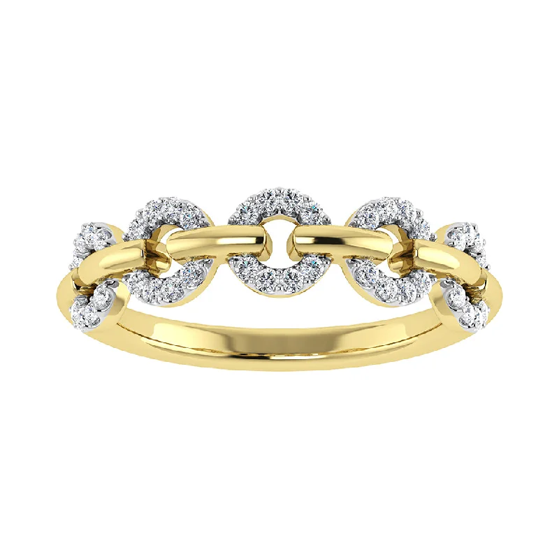 Matching Engagement Rings-10K Yellow Gold 1/6 Ct.Tw. Diamond Fashion Ring