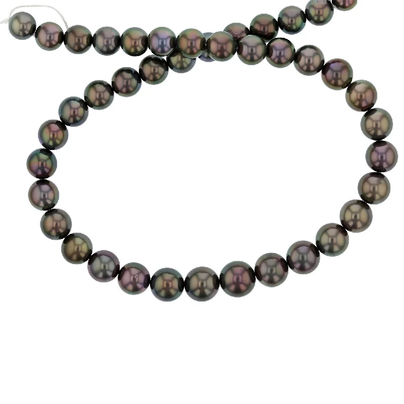 Chic Necklaces-Black Tahitian Pearl Strand Necklace