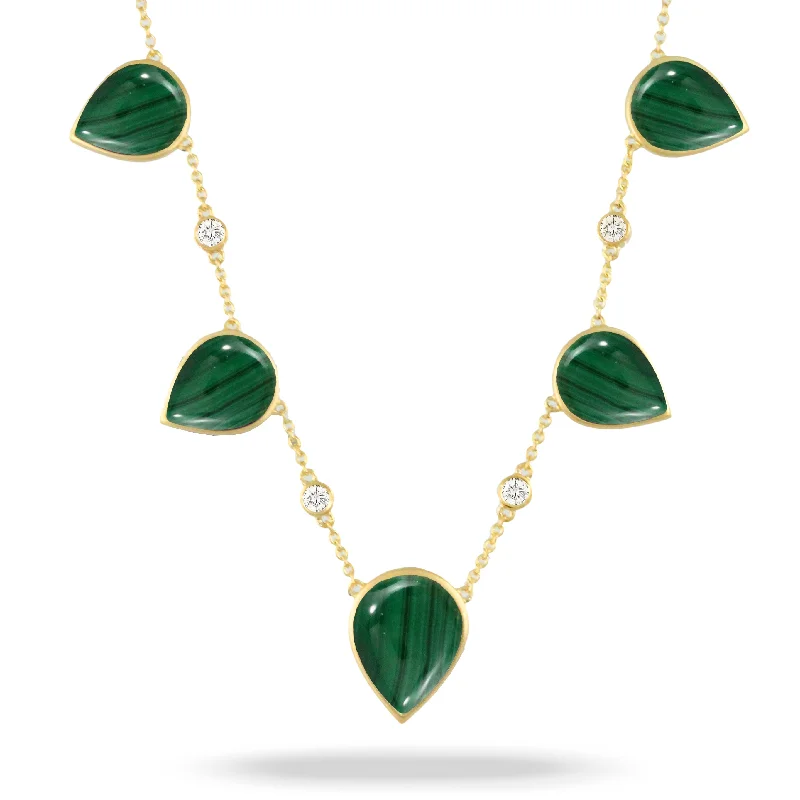 Celestial Necklaces-Doves Malachite Necklace