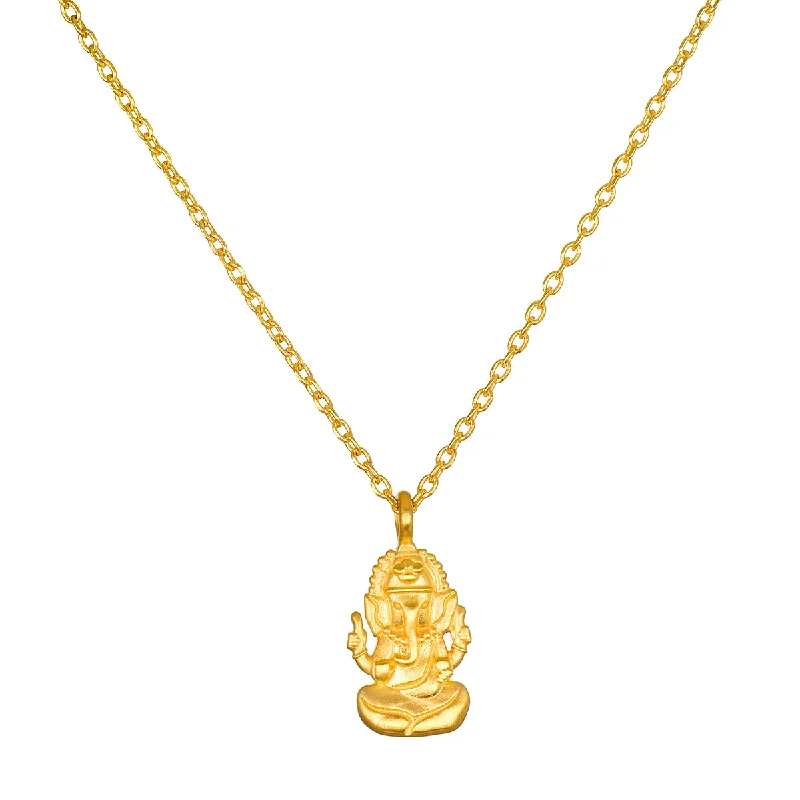 Fashion Necklaces-Favored by Fortune Ganesha Necklace