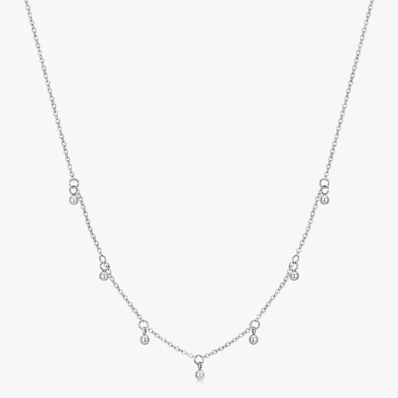 Friendship Necklaces-Lydia Necklace in Silver