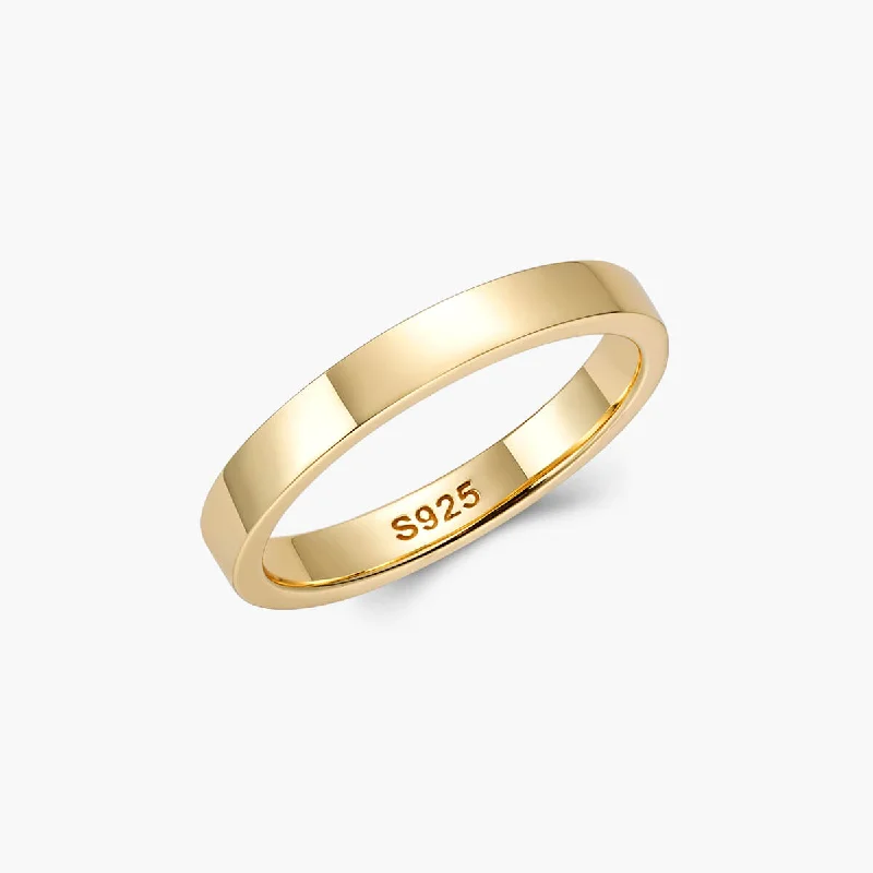 Classic Wedding Bands-Classic Flat Band