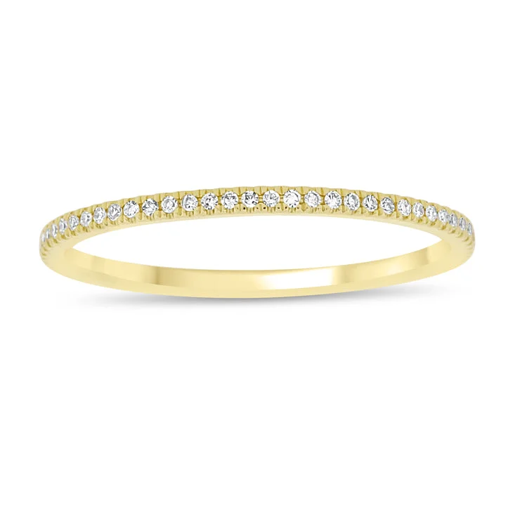 Sapphire Rings-14K Yellow Gold Diamond Eternity Band