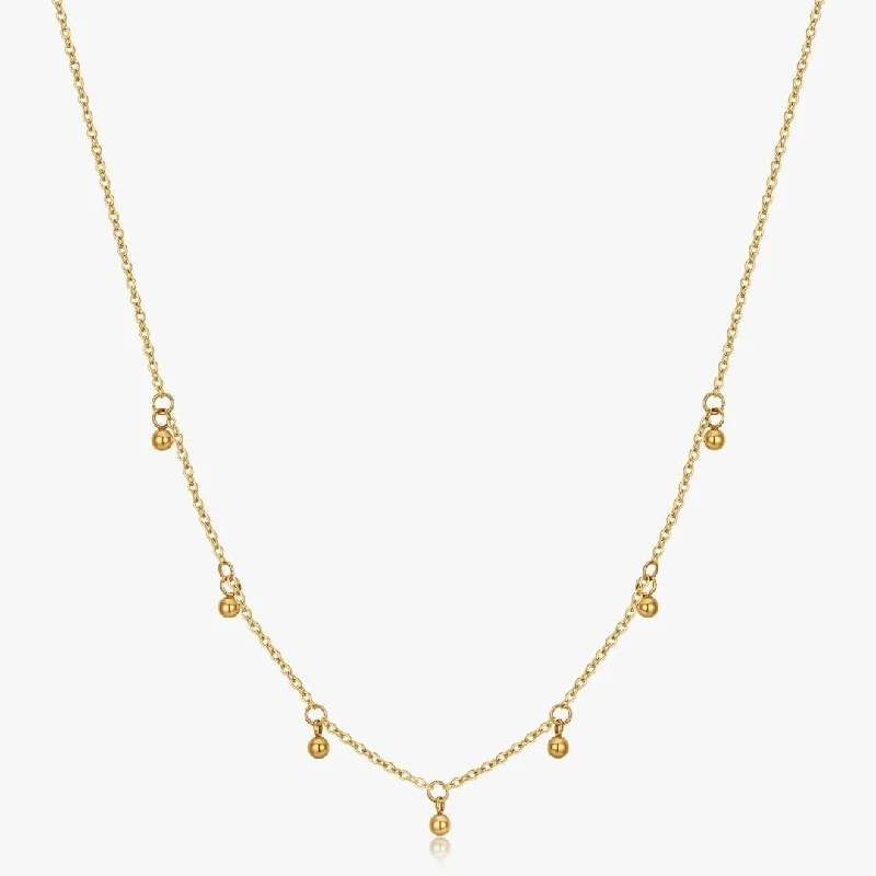 Infinity Pendant Necklaces-Lydia Gold Necklace