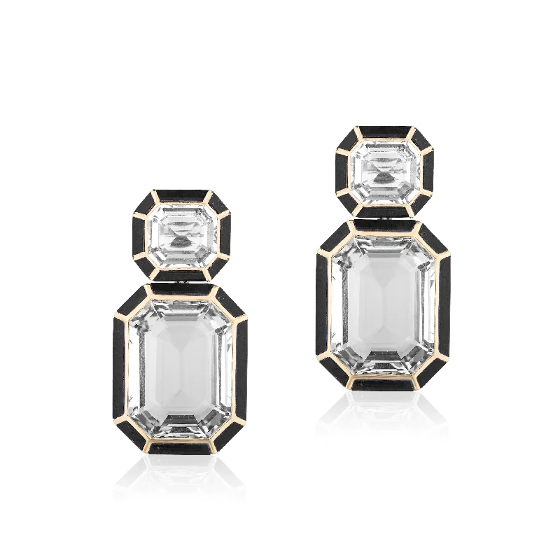 Stylish Earrings-Precious Stone & Inlay Statement Earrings