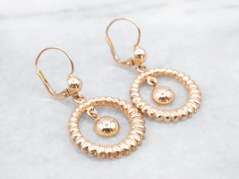 Nature Drop Earrings-Simply Chic Rose Gold Drop Earrings