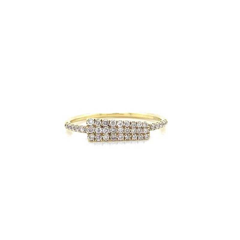 Wedding Set Rings-14K Yellow Gold Diamond Ring