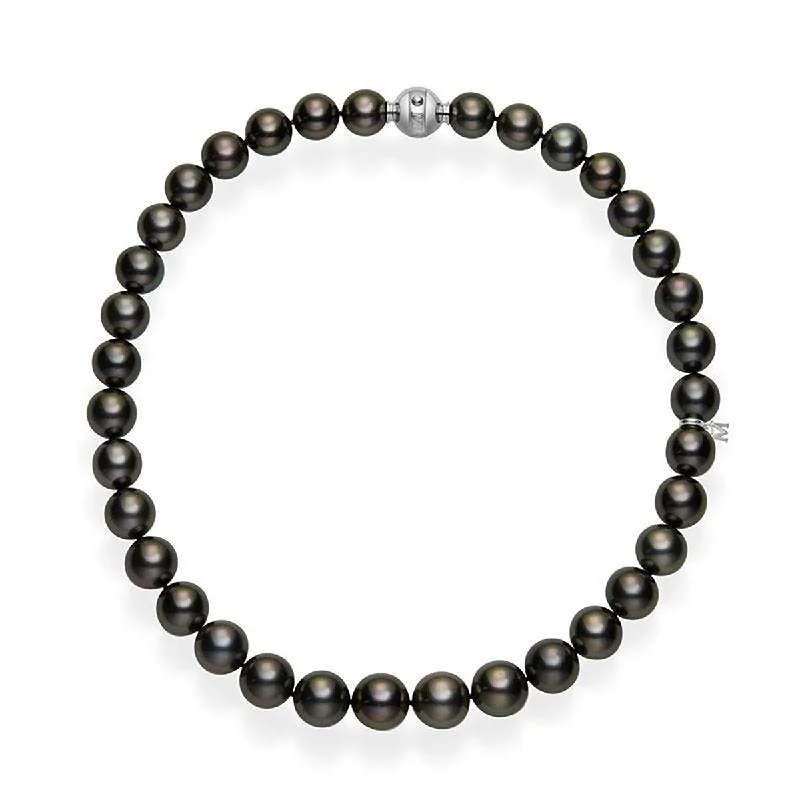 Customizable Necklaces-Black South Sea Cultured Pearl Necklace