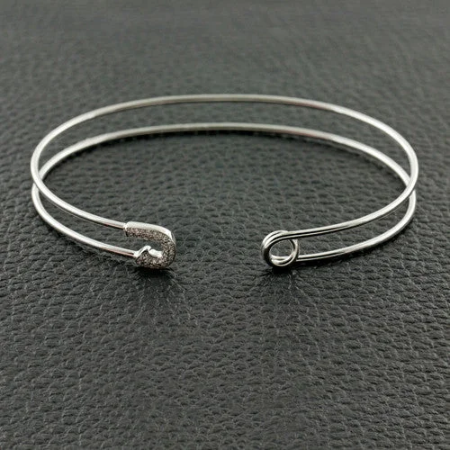 Heart-shaped Bangles-Diaper Pin Bangle Bracelet