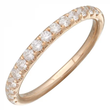 Luxury Rings-14K Rose Gold Diamond Ring