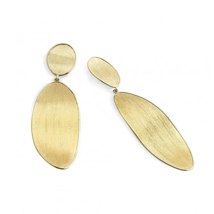 Sleek Earrings-18 kt yellow gold earrings Lunaria Marco Bicego