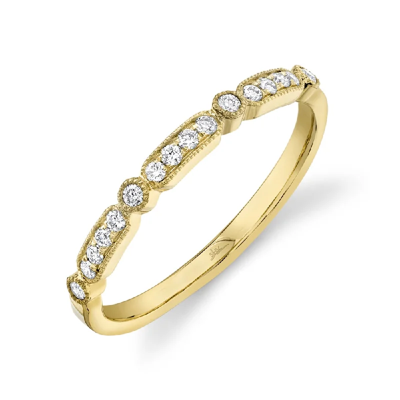 Solitaire Diamond Rings-14K Yellow Gold Diamond Lady's Ring