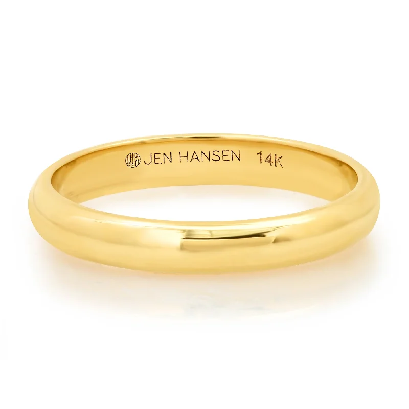 Adjustable Rings-SIMPLE ELEGANCE BAND, 14kt GOLD