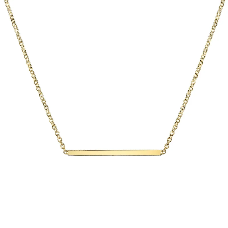 Bar Necklaces-Straight Bar Necklace