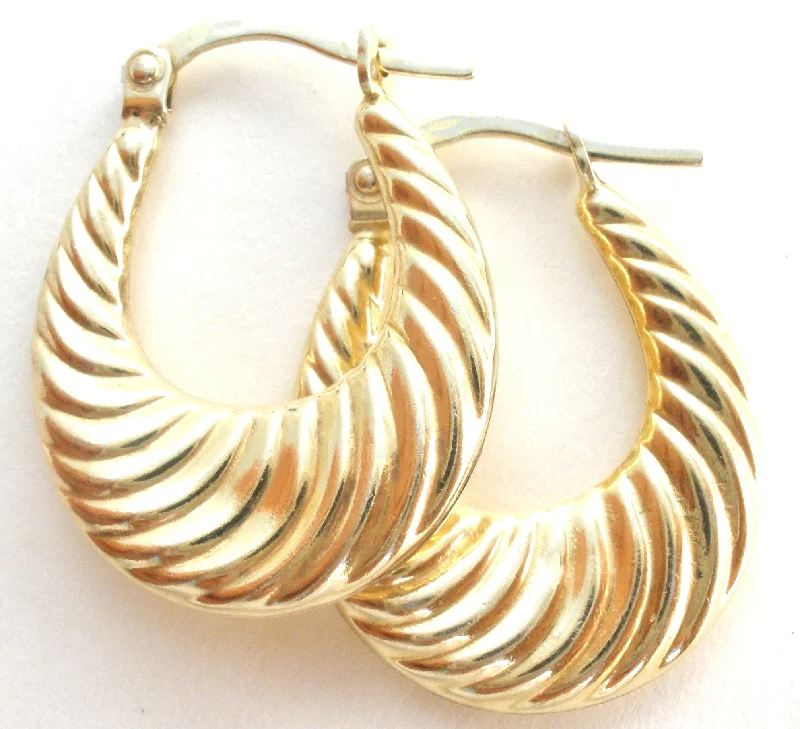 Pearl Drop Earrings-Vermeil 925 Shrimp Hoop Earrings Jordan