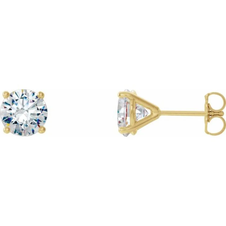 High-quality Earrings-14K Yellow 1 1/2 CTW Natural Diamond Cocktail-Style Earrings