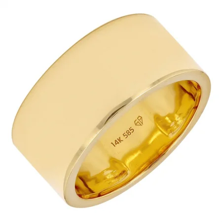 Princess Cut Rings-14K Yellow Gold Cigar Ring