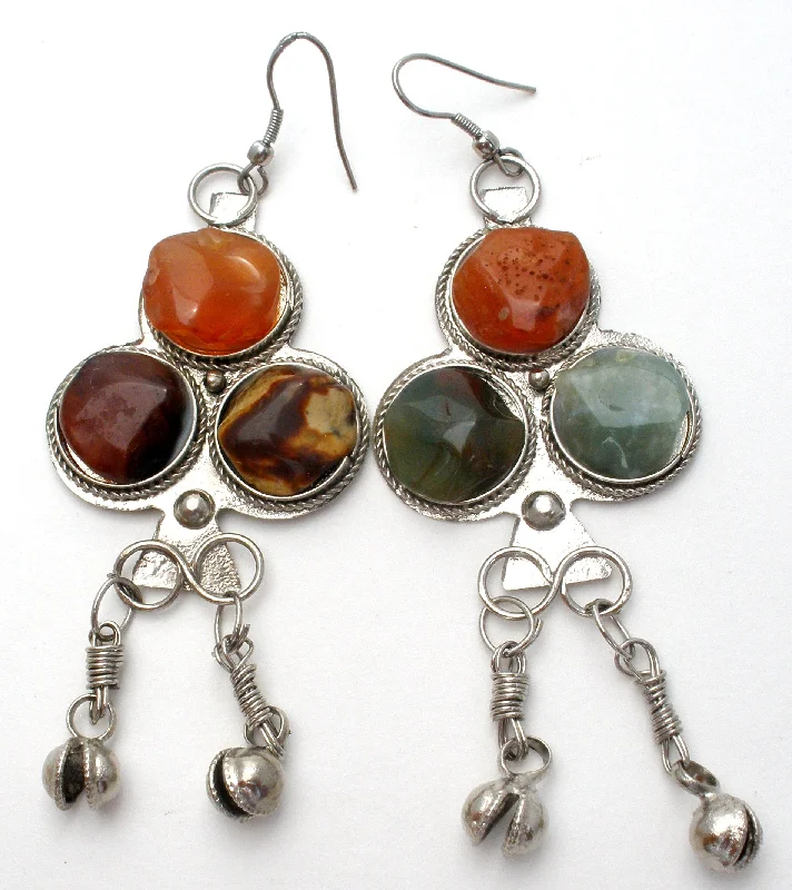 Matching Earrings-Carnelian Jasper & Aventurine Earrings