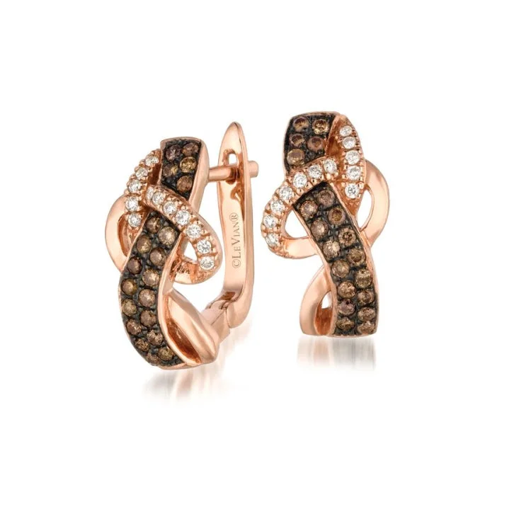 Art-inspired Earrings-Le Vian 14K Strawberry Gold Earrings