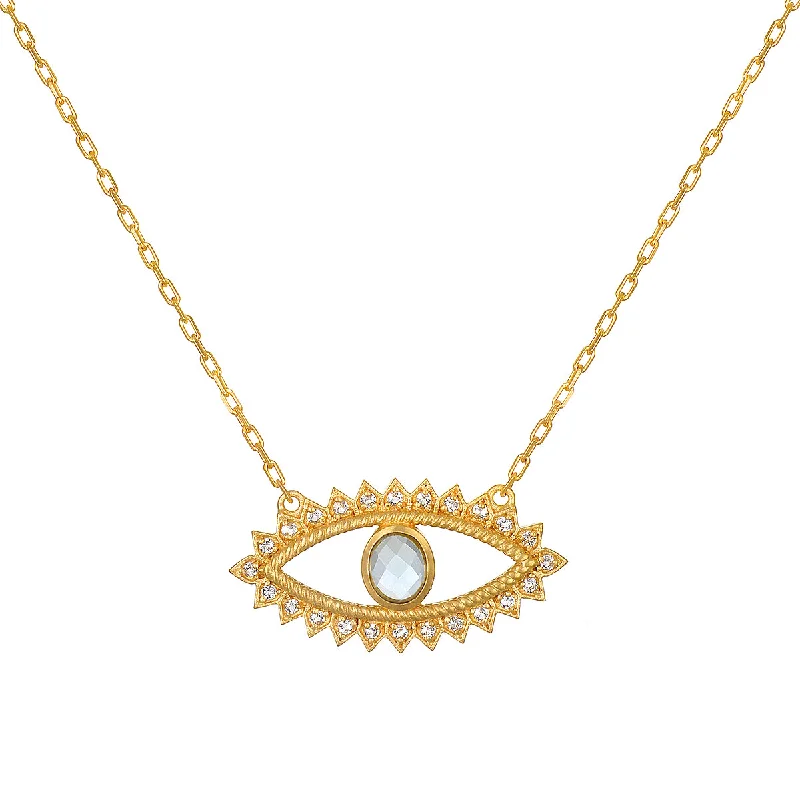 Adjustable Chain Necklaces-Keeper of Positivity Eye Necklace