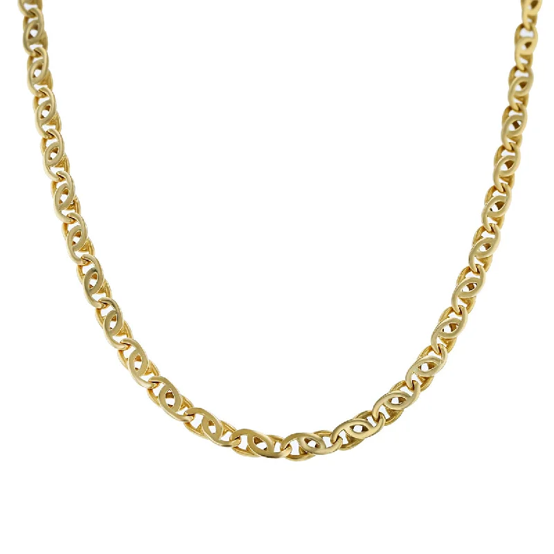 Luxe Necklaces-20-Inch 14K Yellow Gold Curb Link Necklace