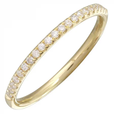 Fashion Rings-14k Yellow Gold Round Diamond Ring