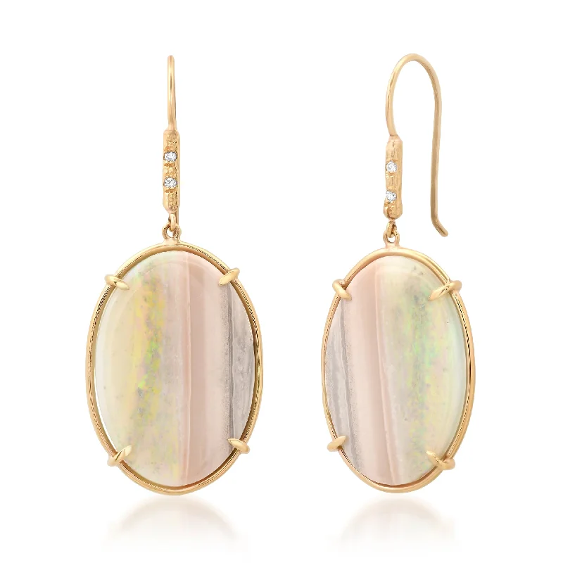 Classic Stud Earrings-Opal Earrings