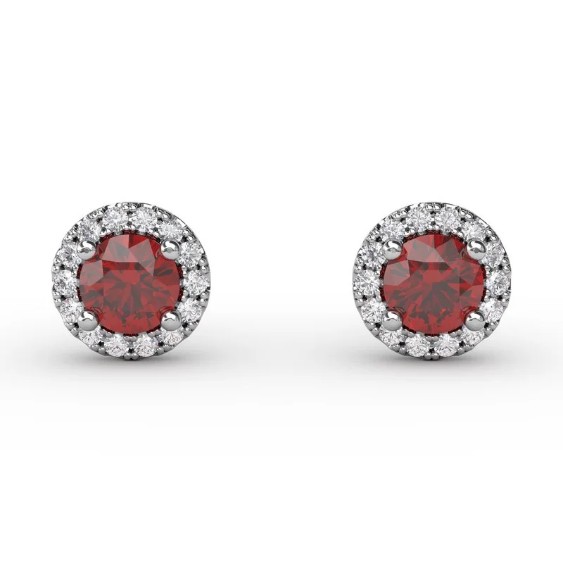 Wedding Stud Earrings-Dazzling Brilliant Cut Stud Earrings ER7001R