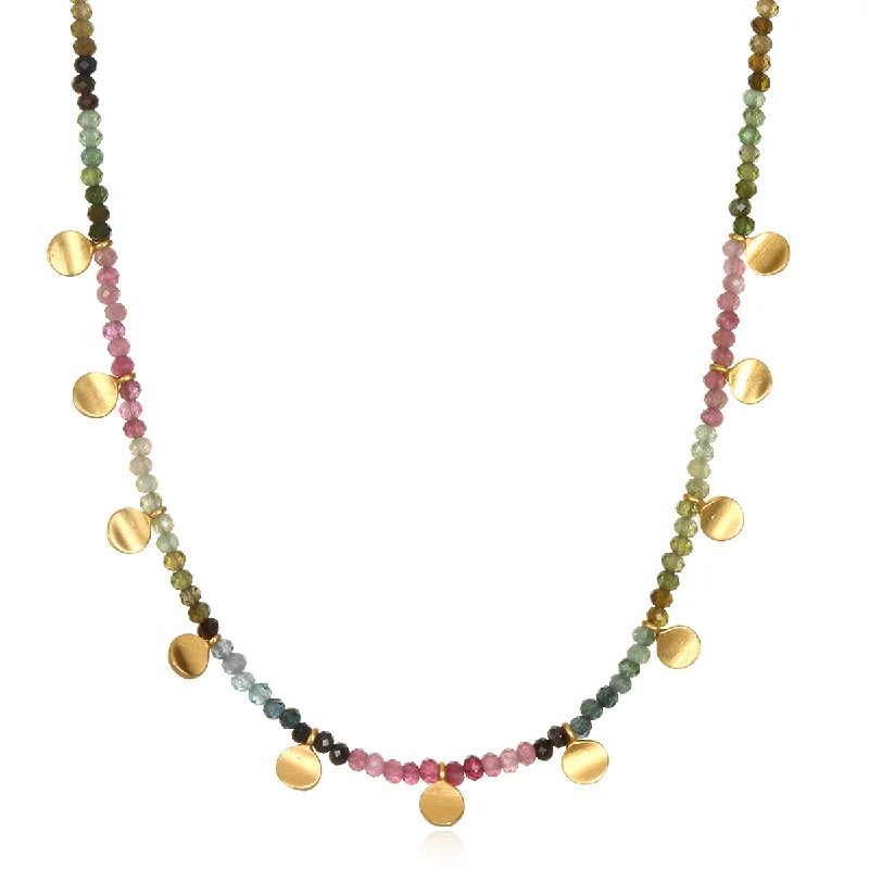 Elegant Pendant Necklaces-Peace & Protection Tourmaline Choker