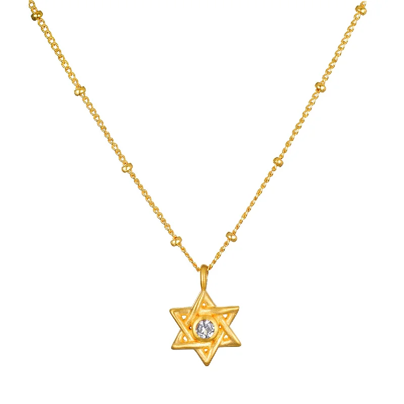 Dainty Necklaces-Guiding Faith Star of David Necklace