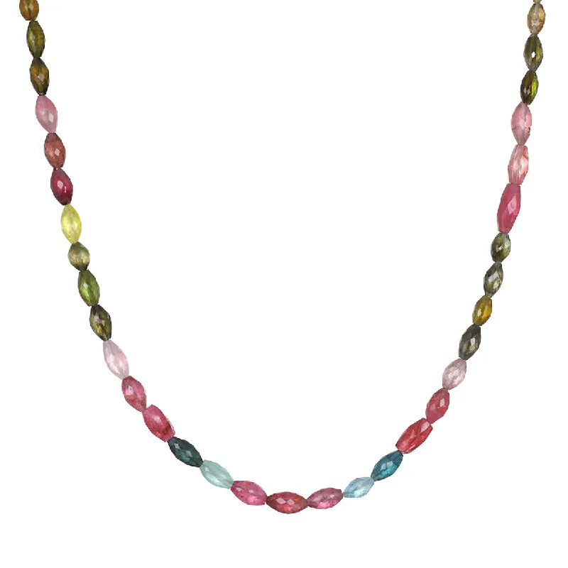 Large Gem Necklaces-Awaken to Peace 14kt Gold Tourmaline Necklace