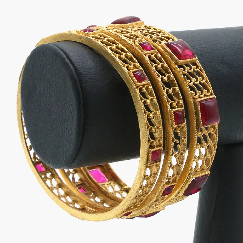 Bohemian Bangles-Women's Bangle - Pink