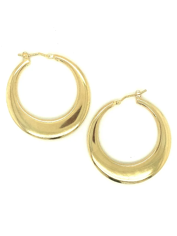 Dangle Earrings-Thin Graduated Hoop Earrings 159-JSA