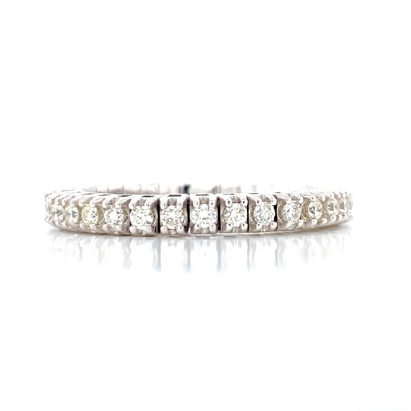 Personalized Engagement Rings-14K White Gold 0.50ct Diamond Stretch Eternity Band