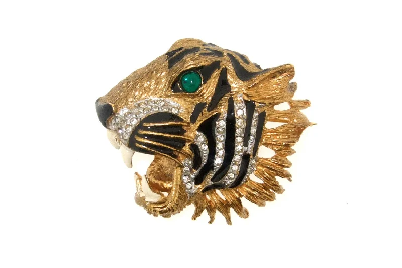 Unique Animal Brooch-Vintage Tiger Brooch by Sphinx