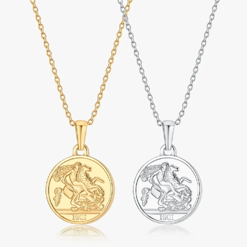 Zodiac Necklaces-Sparta Coin Necklace