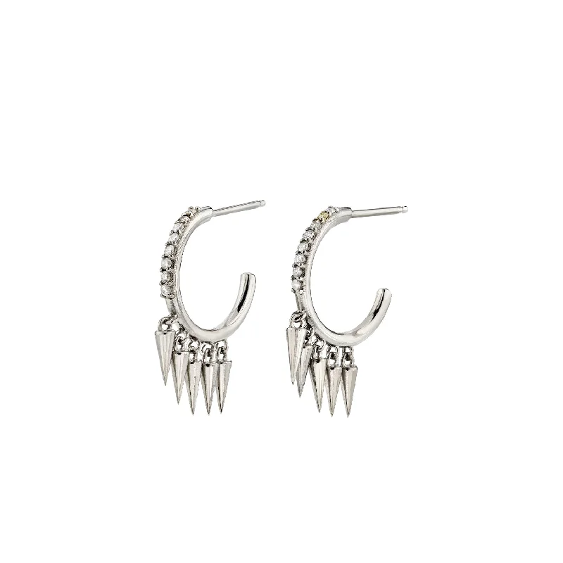 Feather Stud Earrings-Spike Dangle Hoop Earrings  E0000395