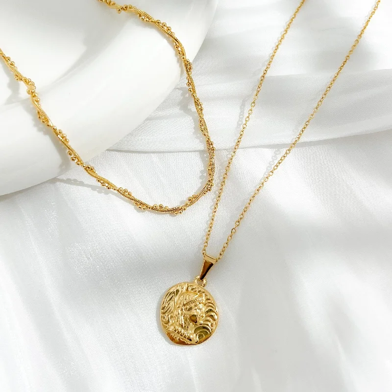 Handmade Necklaces-Coin Pendant Gold Bundle