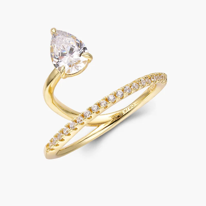 Solitaire Wedding Bands-Raine Ring