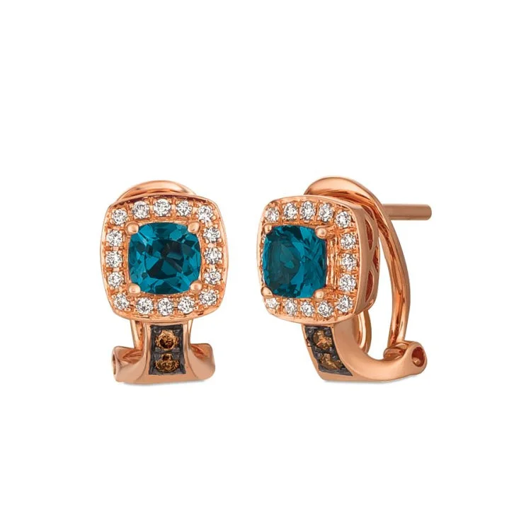 Boho Earrings-Le Vian 14K Strawberry Gold Earrings