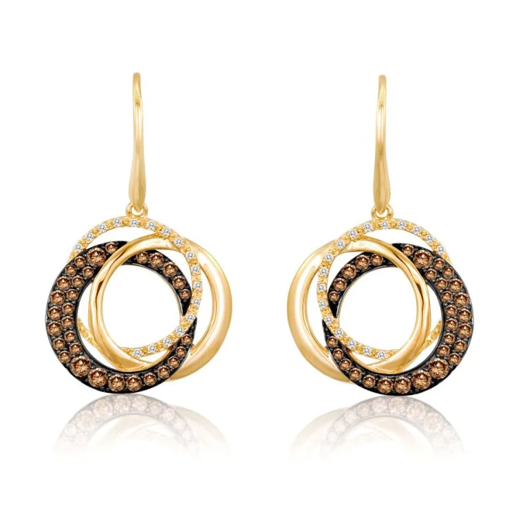 Multi-gem Earrings-Le Vian 14K Honey Gold Earrings